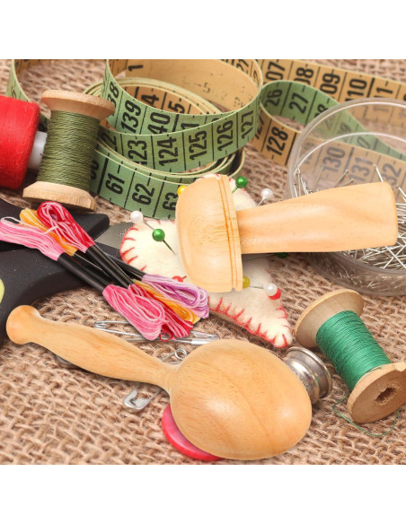 Kit de Remendado Crowye - Huevo y Agujas de Madera DIY
