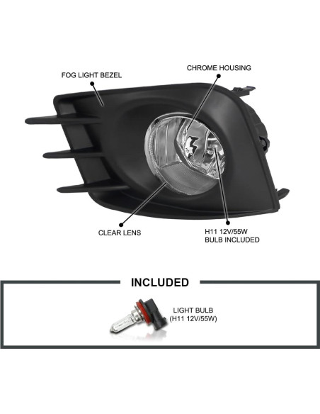 Faro de Niebla Spec-D Tuning LF-TC11COEM-HZ para Scion TC 2011-2013