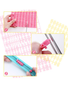 Set de Sellos de Galleta Patelai 225 Piezas Letras y Números 2