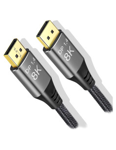 Cable DisplayPort 1.4 Angusplay 1.5m Ultra HD 8K 60Hz 32.4Gbps