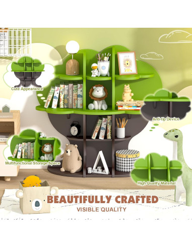 Estantería en forma de árbol NACHES para niños 4 niveles