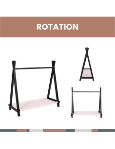 Rack de Ropa Infantil Sweet Home From Wood Negro 102.9 cm 2