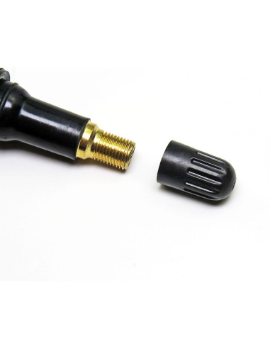 Paquete de 8 Tapas de Válvula de Neumático ADIOPro - Plástico Negro