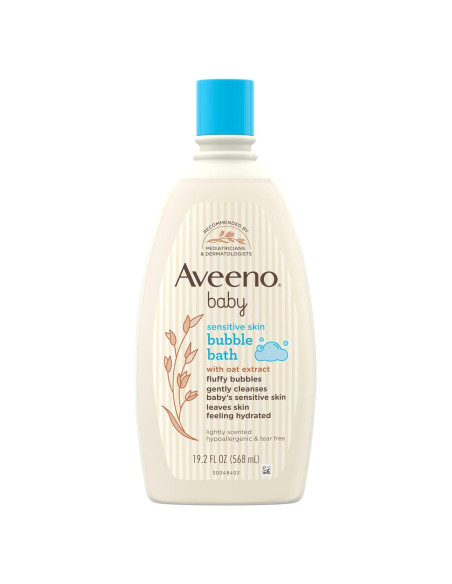 Baño de Burbujas Aveeno Baby 567 ml Piel Sensible Hipoalergénico