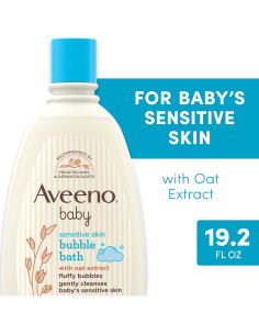 Baño de Burbujas Aveeno Baby 567 ml Piel Sensible Hipoalergénico 2