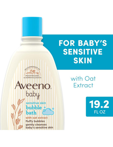 Baño de Burbujas Aveeno Baby 567 ml Piel Sensible Hipoalergénico