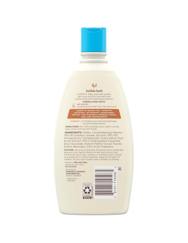 Baño de Burbujas Aveeno Baby 567 ml Piel Sensible Hipoalergénico