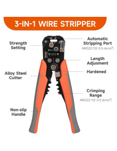 Kit de Desforre de Cables iCrimp ICP-338 260PCS 22-10 AWG 2
