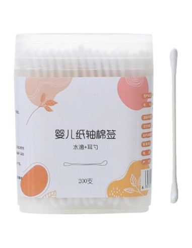 Bastoncillos de Algodón Toddmomy 200pcs para Bebés y Niños