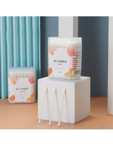 Bastoncillos de Algodón Toddmomy 200pcs para Bebés y Niños