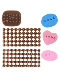 Juego de Sellos de Letras y Números Xthrotsenk 3 Piezas