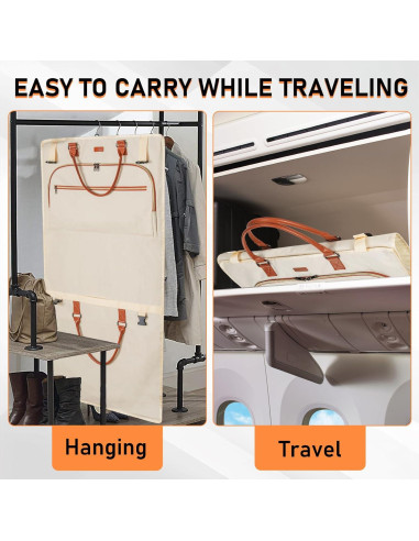 Bolsa de Ropa de Viaje GMAK 121.2 cm Plegable Beige