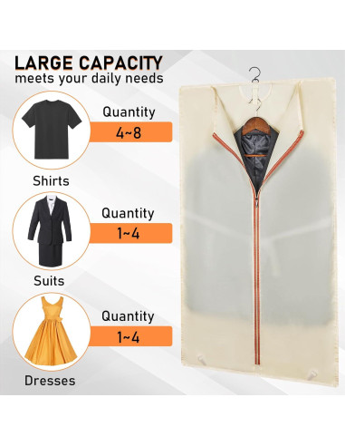 Bolsa de Ropa de Viaje GMAK 121.2 cm Plegable Beige