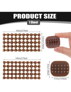 Juego de Sellos de Letras y Números Xthrotsenk 3 Piezas 2