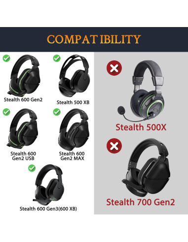 Almohadillas de Enfriamiento de Gel SOULWIT para Turtle Beach