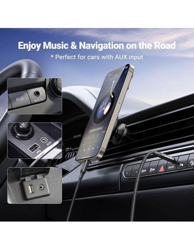 UGREEN Adaptador USB C a 3.5mm Audio Hi-Fi 1.0m Negro