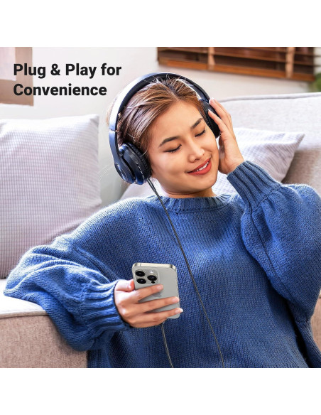 UGREEN Adaptador USB C a 3.5mm Audio Hi-Fi 1.0m Negro