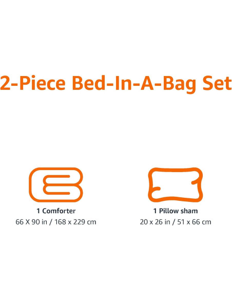 Juego de Edredón Individual Amazon Basics Floral Rosa Azulado