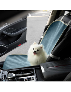 Funda de Asiento de Coche para Perros FUNNY FUZZY Azul 45x46cm 2