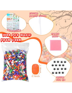 Kit de Manualidades de Maíz de Espuma Junkin 1000 Piezas 2