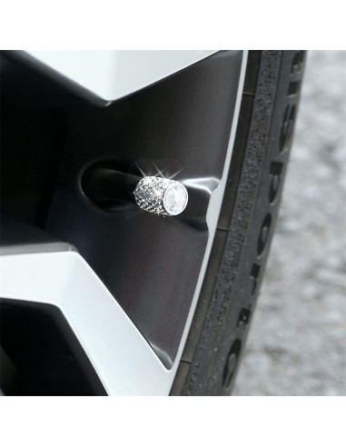 Tapas de Válvula Bling Zipelo - Paquete de 4 Cubiertas Brillantes