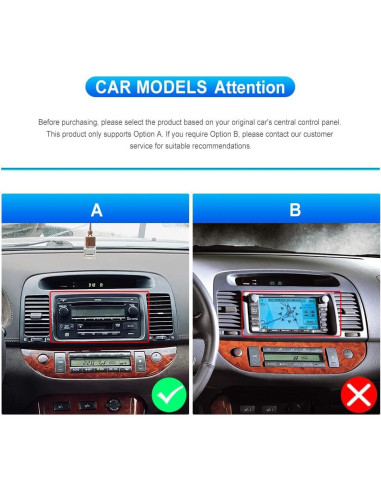 Radio Android Roinvou 9" para Toyota Camry 2001-2006 GPS Bluetooth