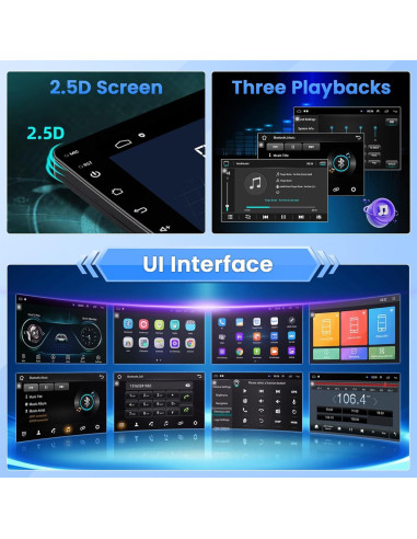 Radio Android Roinvou 9" para Toyota Camry 2001-2006 GPS Bluetooth