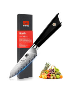 Cuchillo de Pelar SHAN ZU Damasco 9.4 cm Acero Alto Carbono