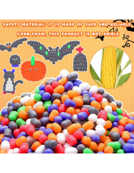 Kit de Manualidades de Maíz de Espuma Junkin 1000 Piezas