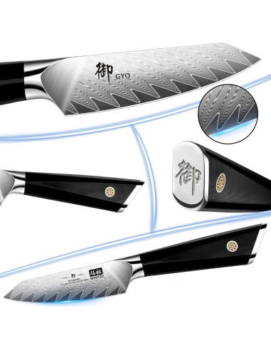 Cuchillo de Pelar SHAN ZU Damasco 9.4 cm Acero Alto Carbono