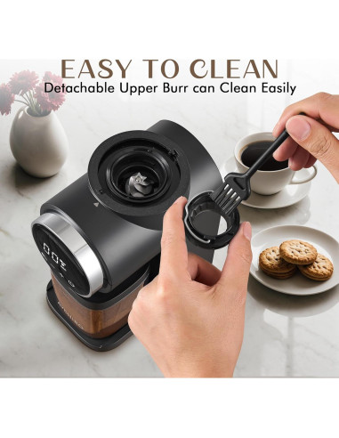 Molino de Café Eléctrico AYCHIRO Burr Cónico 30 Niveles 2-12 Tazas
