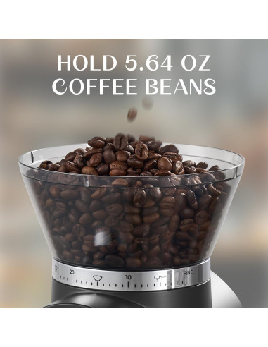 Molino de Café Eléctrico AYCHIRO Burr Cónico 30 Niveles 2-12 Tazas