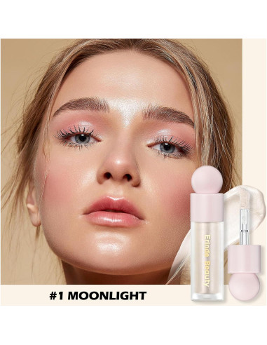 Iluminador Líquido Erinde 30g Luz de Luna - Brillo Natural