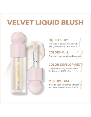 Iluminador Líquido Erinde 30g Luz de Luna - Brillo Natural