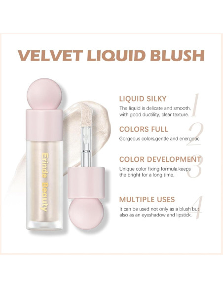 Iluminador Líquido Erinde 30g Luz de Luna - Brillo Natural