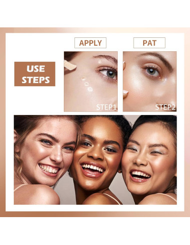 Iluminador Líquido Erinde 30g Luz de Luna - Brillo Natural