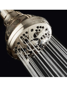 Cabezal de Ducha AquaDance Niquel Cepillado 6 Modos Alta Presión 2