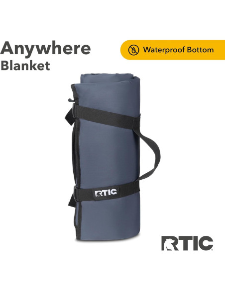 Manta RTIC Anywhere Impermeable 138x199 cm Acolchada Carbon