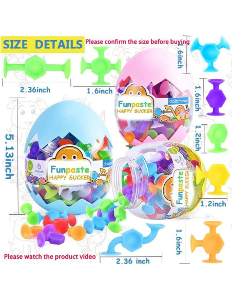 50 Juguetes de Succión Sensoriales CreateView para Niños 3+