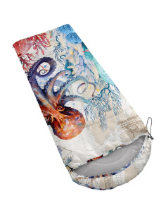 Saco de dormir AILONEN rosa 3 estaciones 79x229cm impermeable 2