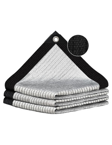 Tela de Sombra 80% BXAEYIPOR Plata 0.91x2.13m para Jardín