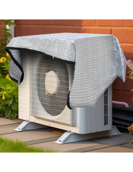 Tela de Sombra 80% BXAEYIPOR Plata 0.91x2.13m para Jardín