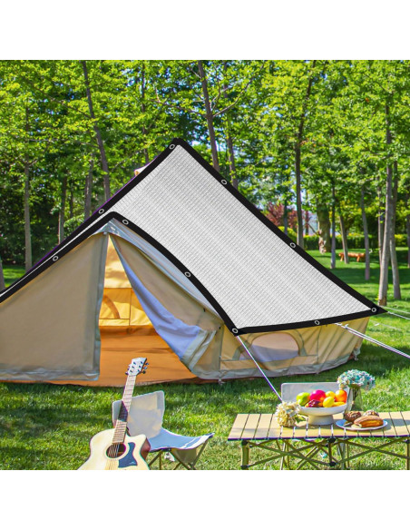 Tela de Sombra 80% BXAEYIPOR Plata 0.91x2.13m para Jardín