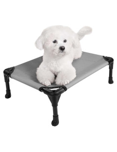 Cama Elevada para Perros Veehoo Gris Plateado 56x43x18 cm