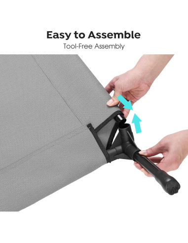 Cama Elevada para Perros Veehoo Gris Plateado 56x43x18 cm