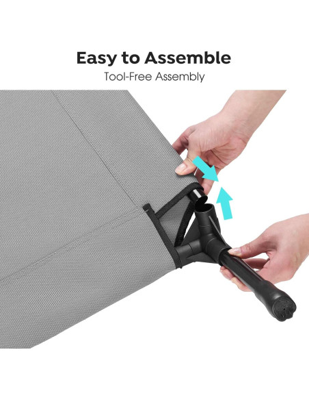 Cama Elevada para Perros Veehoo Gris Plateado 56x43x18 cm