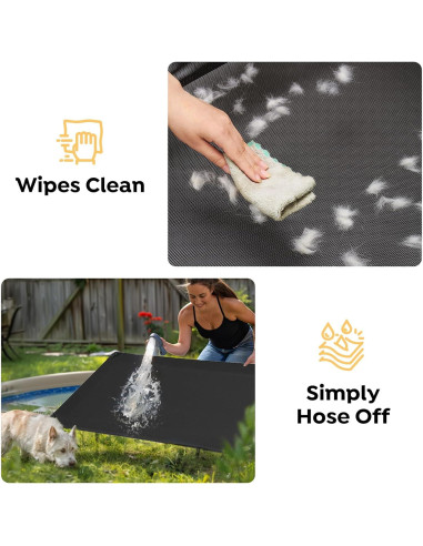 Cama Elevada para Perros Veehoo Gris Plateado 56x43x18 cm