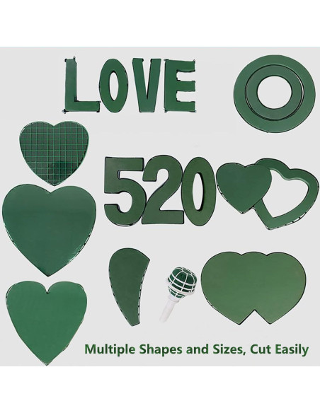 Bloques de Espuma Floral Verde 20x10x7.5 cm - 6 Pcs para Arreglos