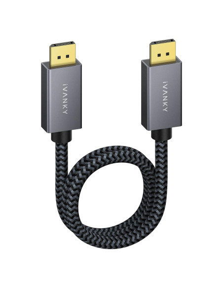 Cable DisplayPort IVANKY 0.5M Trenzado 4K 165Hz DP 1.2