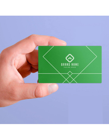 Tarjetas de Metal Verde para Negocios xTool 60 Pcs 8.6x5.4 cm